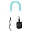 FewNvWa Paddleboard Leash Guinzaglio Tavola Doppio Snodo Acciaio Resistente Polsino Comodo Elastico Chiusura Stabile con Tasca Chiave Adatto per Sport Acquatici Surf Paddle Escursioni Marine, Blu