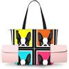 ZYJHYY Borse da yoga colorate con stampa bulldog francese per donne con tappetini da yoga borse trasportatore tote per allenamento pilates