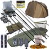 Ultimate Mega Set Completo Per Pesca Notturna Alla Carpa Ultimate - Kit Carpfishing