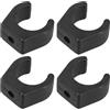 SAFIGLE Morsetti Singoli in Nylon Nero 25mm Set 4 Pezzi per Tubo Barca Accessori per Scale e Luci Navigazione in Mare