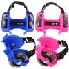 jojofuny 2 Paia di Scarpe Rotelle Regolabili in Pvc Luminose e Adulti, Pattini Roller Comodi e Protettivi per Festa Scuola Decor e Sport