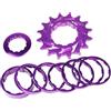 SXRQ Lega di alluminio 16T Ciclismo Gear per Mountain Bike Grande per Dirt Jump Street Climb e City Pendolarismo Alta Bike Gear
