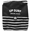 TISHITA Tavola da Surf Copertura Poliestere Elasticizzata Protegge Tavola con Punta Rinforzata Tasca Accessori Chiusura Pratica Adatta per Uso Quotidiano Trasporto in Auto Viaggio, Nero Bianco, 7.0