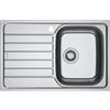 Franke Spark SKX 611-78 - 101.0712.129 Lavello da Incasso 1 Vasca con Gocciolatoio a Sinistra 78 x 50 cm Acciaio inox