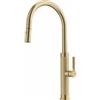 Franke Mythos Masterpiece Doccia - 115.0711.558 Miscelatore Cucina da Incasso Monocomando con doccia estraibile con funzione spray e canna girevole finitura PVD Gold