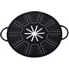 Zoegneer Coperchio in silicone per pentole e padelle, controllo del vapore e prevenzione fuoriuscite per cucinare (nero)