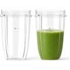 Feilifan Confezione da 2 Bicchieri da 24 oz di Ricambio Compatibili con NutriBullet da 600 W e 900 W Serie con Lame di Estrazione