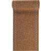 Mazovia Tappeto Antiscivolo per Corridoio - Passatoia Corridoio Classico - Tappeto a pelo Corto per Ingresso, Salotto - Certificato Oeko-Tex - Corridore a Metro - Beige 67 x 300 cm