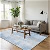 WUTONG Tappeto Salotto 80x120cm,Blu Moderno Morbido Tappeto Camera da Letto Lavabile,Astratto Pelo Corto,Antiscivolo per Soggiorno Ufficio Cucina