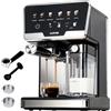 RBFGYIOP Macchina Espresso Con Pompa 20 Bar, Doppia Caldaia, Schiumatore Automatico & Auto-Pulizia, 1450W Macchina Espresso Per Cappuccino & Latte, Serbatoio Acqua 2L, Serbatoio Latte 500ml