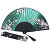 Amajiji affascinante elegante moderno donna Handmade Bamboo Silk 21 cm (21 cm) pieghevole tascabile borsetta ventaglio/cinese giapponese stile vintage palmare ventaglio pieghevole