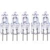 WYLIELAMSH 10PCS G4 12V 20W Lampadina Alogena JC Tipo Bi-Pin Luce 5w 10w 12V G 4 35W 50W Lampadina alogena con base bi-pin trasparente G4 5W
