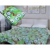 Zucchissime TRAPUNTINO LEGGERO STAMPATO 3D PRIMAVERILE ESTIVO VARIE MISURE SMILE EMOTICON CAMERETTA (Singolo Verde) INTIMOEGIDIO