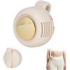 EliphonTowne Ventilatore a clip a 3 velocità, senza lama, girevole a 360°, per vestiti, ricaricabile tramite USB, portatile, per colletto in vita, essenziale per l'estate, per viaggi, ufficio, bianco