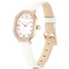 Swarovski Orologio Dextera octagon 5730208 Cinturino in pelle, Bianco, Finitura in tono oro rosa