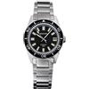 Seestern S404 Automatico Acciaio Nero Datario Diver Orologio Uomo