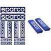 Sparco s09003 Kit di 10 Adesivi & Protezioni per Cintura di Sicurezza, Blu, Set di 2