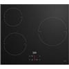 Beko Table de cuisson vitrocéramique - BEKO - 3 foyers - 60 cm - HIC63400