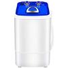 AMAZOM capacità 7,2 kg Lavatrice per Scarpe Lavatrice Elettrica Mini Portatile Compatto Lavascarpe A Spazzola Asciugatrice Rotante con Cestello di Scarico,Blu