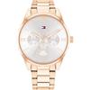 Tommy Hilfiger Orologio Analogico Multifunzione al Quarzo da Donna con Cinturino in Acciaio Inossidabile