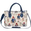 Signare Borsa da viaggio Paddington Bear Tapestry - 38 cm (L) x 27 cm (H) x 20 cm (P), Blu/rosso/bianco, 38cm (W) x 27cm (H) x 20cm (D)