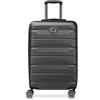 DELSEY PARIS - AIR ARMOUR - Valigia Rigida Media Estensibile - 68x44x32 cm - 77 L - L - Nero