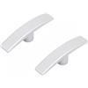 BE-TOOL Confezione da 2 maniglie di ricambio in alluminio a T, maniglia per valvola di scarico camper camper parti e accessori compatibili con universali 1 1/2 e 3