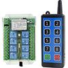 Contencinty 8 Canali Wireless Rf Interruttore di Controllo Remoto DC 9-72V Telecomando Telecomando Senza Fili Interruttore di Controllo Motore