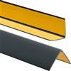 ProfiPVC Profilo Angolare PVC 50x50 mm - Listello di protezione in plastica flessibile - Striscia autoadesiva - Riparo dei profili angolari e bordi, facile da installare - 150cm, Antracite