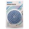 A2ZWORLD Soffione Doccia a Pioggia, Testa Rotonda, Alta Pressione, Cromato, Diametro 150mm o 190mm, Attacco Universale (Blu, 150mm)