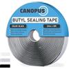 CANOPUS Nastro butilico per camper, caravan, nero (2 x 20 x 9,1 m)