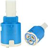 Kirain Cartuccia per rubinetto, 25 mm, CUPC/NSF/IAPMO, in ceramica, certificata per rubinetti interni, cartuccia di ricambio per rubinetti con una sola mano (nucleo valvola del rubinetto da 25 mm)