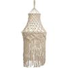 FutureHight Paralume in macramè, copertura per lampada a sospensione sospesa, ufficio moderno, camera da letto, soggiorno, camera dei bambini, dormitorio, decorazioni per la casa bohémien