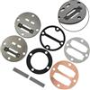 Eawfgtuw Kit valvola compressore 42mm pistone valvola pistone set, parti di riparazione pompa aria con guarnizione testa cilindro, compressore per pezzi di ricambio e valvola pneumatica set per Oil-o