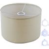 EYERIYO Paralume in tessuto, paralume beige per lampada da tavolo, lampada da parete, lampada da comodino e lampada da terra, lino naturale rilegato in copertina fatto a mano, paralumi con convertitore per