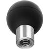 FANAUE Adattatore a sfera in alluminio con foro filettato da 1/4-20 con sfera da 20 mm, compatibile con componenti a sfera da 20 mm