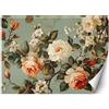 Feeby Carta Da Parati Rustico Vintage Retrò 150x105 cm multicolore XXL Decorazione Fotomurali Tessuto Non Tessuto Soggiorno Camera da letto Moderne Design Shabby Chic Fiori