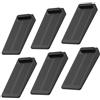 Yosemy Fermaporta in Gomma, Yosemy 6pcs Cuneo Ferma Porta e Finestra,Antiscivolo,con Altezza Regolabile(Da 2 mm a 90 mm),Protezioni per Porta Interne e Finestre Casa Ufficio,Nero