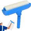 Jubepk Rullo per pittura per soffitto, rullo per riparazione del soffitto, rullo con manico regolabile, pennello anti-goccia, rulli da 25,4 cm, pennello per pittura a soffitto, schermo per rulli, rulli per