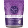 Clearwater Tranquil Spa 100% sale del Mar Morto, 1 kg, sale da bagno e vasca idromassaggio, fragranza vasca idromassaggio, minerali naturali, lavanda calmante