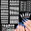 EBANKU 144 PCS French Nail Form Stickers