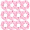 Jaciya Confezione da 12 elastici per capelli rosa in raso, elastici per capelli, elastici per coda di cavallo, accessori per capelli per donne e ragazze