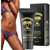 LureLuxe 60 ml Crema Abbronzante Scura,Acceleratore di Abbronzatura per Viso e Corpo,Crema a Rapido Abbronzatura,per Sole e Lettini Solari,per un Risultato Uniforme su Pelle,Gambe