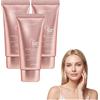VKaoess Fondotinta al collagene con SPF 50 e acido ialuronico - Fondotinta idratante per la protezione solare con collagene e SPF 50 - Trucco infuso di olioe per uso quotidiano, Crema idro (3 scatole)