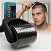 Take Hair ENDLICH WIEDER VOLLES HAAR RecoVRY Dermaroller da uomo, 1 mm, 192 aghi veri per la massima crescita dei capelli, aghi in acciaio inox, promuove capelli densi e pieni | Micro Needle Roller (nero, Premium 1 mm)