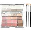 Naapesi Palette Ombretti Rosa 16 Colori, Ombretto Altamente Pigmentato Finiture Mat e Shimmer, Lunga Durata Waterproof, Set Trucco Occhi Smokey Nude Rosas con Pennello (Rosa Viola)