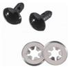 Efco Occhi di Sicurezza pz. Nero, 10 mm, 2-Piece