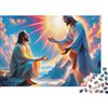 RNDPFLKM Gesù - Religione Puzzle da 1000 pezzi con due figure di Gesù Cartone extra spesso Logica Concentrazione 38x26cm/1000 pezzi