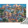 BNKJTFHZGLDQ Parco Guell Barcellona Puzzle 1000 Pezzi Carta per Adulti Vista Città Gioco di Puzzle 1000 Pezzi Famiglia Relax Decorazione 38x26cm/1000pcs