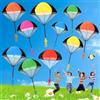 NCKIHRKK 12 Pezzi Giocattolo di Paracadute, Giocattoli Paracadute Soldatini da Lancio a Mano Giochi all'aperto, Skydiver Giocattoli, Regali di Compleanno per Bambini - 2 Posizioni di Salto e 6 Colori